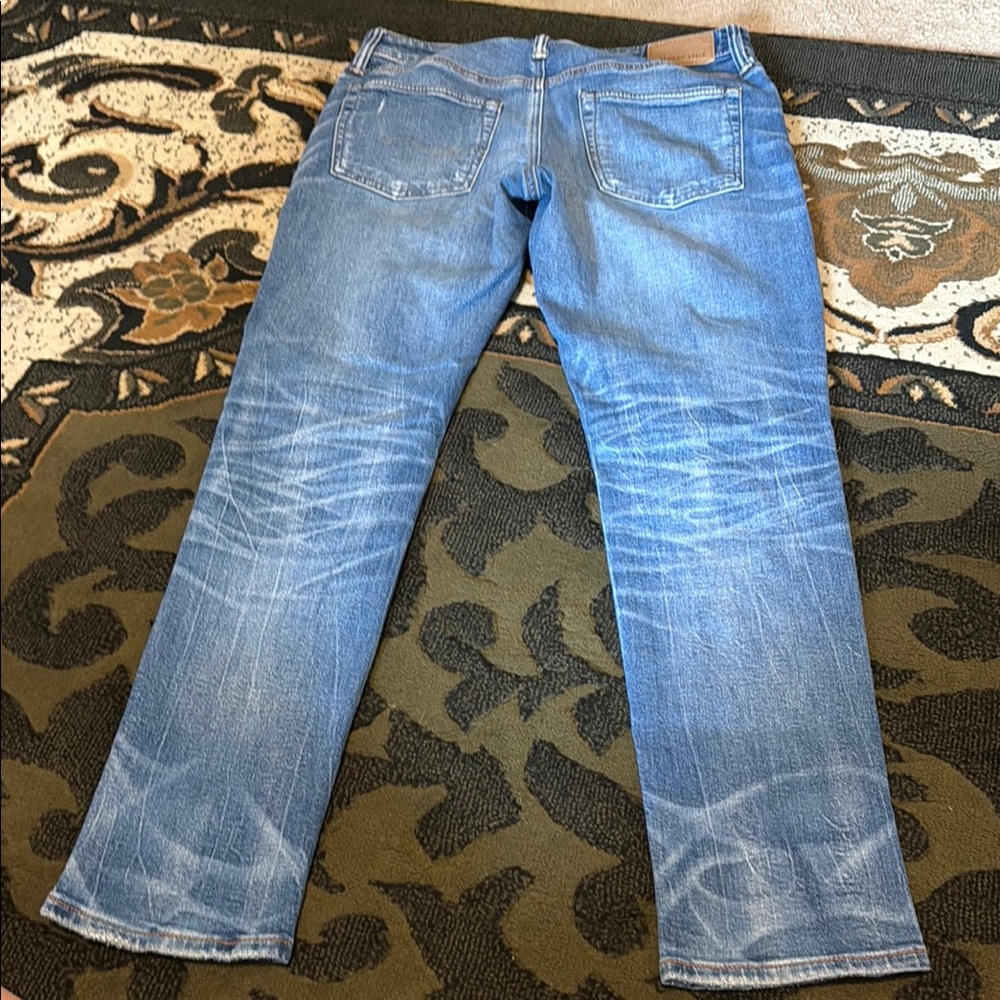 Distressed Blue Ripped Jeans - Picture 4 of 4